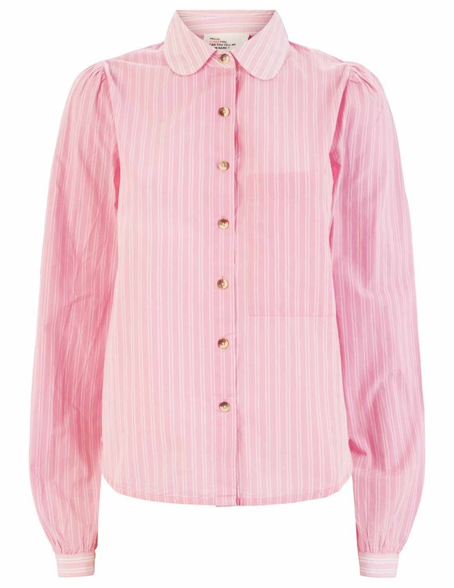 Leon & Harper cybil stripes shirt - pink