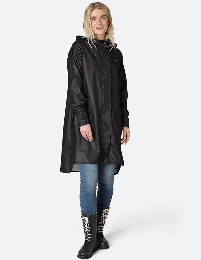 Ilse Jacobsen raincoat - black