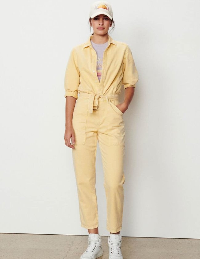 ba&sh frida jumpsuit - yellow