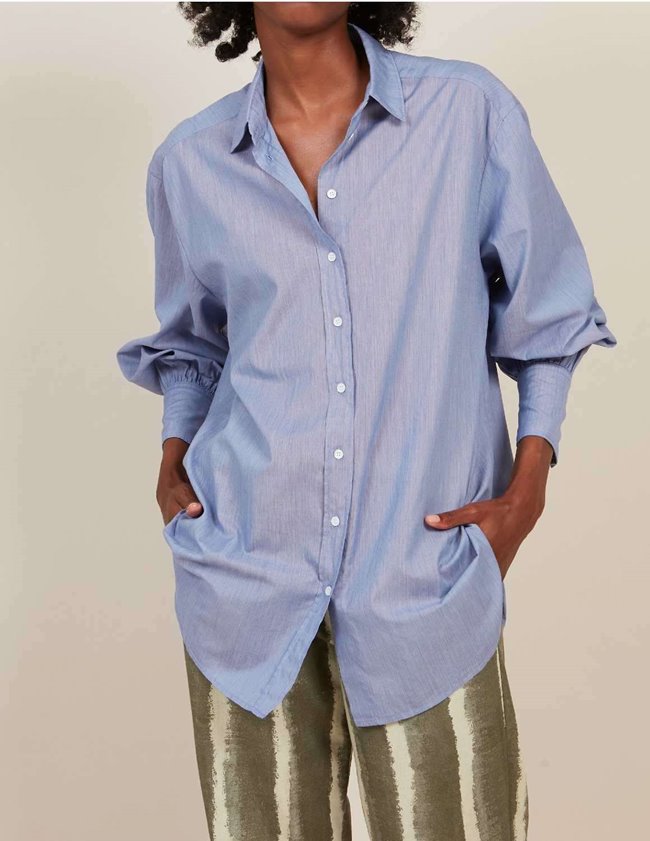 Hartford Clothing clement shirt - sky blue