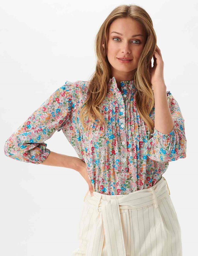 Dea Kudibal line blouse - floral bliss
