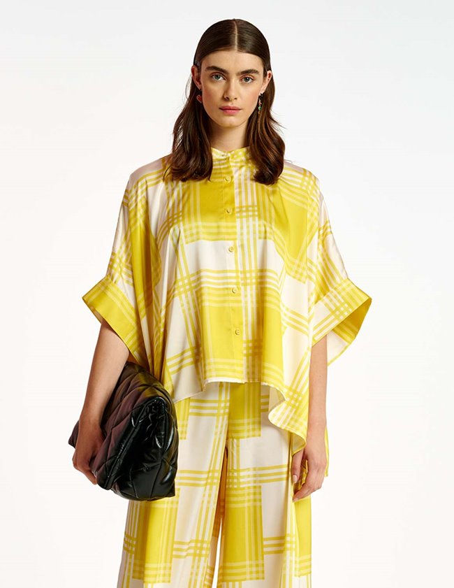 Essentiel Antwerp badi kimono shirt - yellow