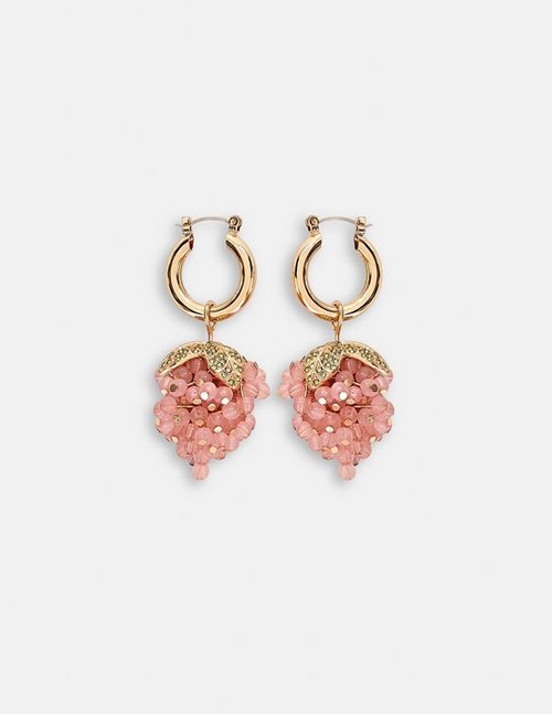 Essentiel Antwerp bewine grape earrings - pink