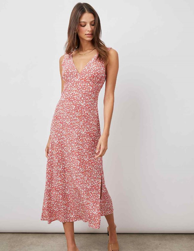 Rails audrina dress - red ditsy floral