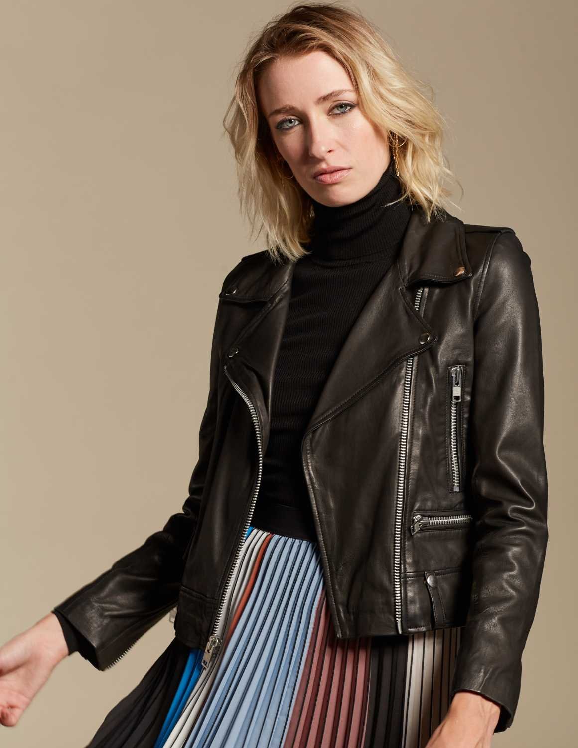 segment Ved navn Opfylde MDK Seattle Leather Jacket | Black | Feather & Stitch