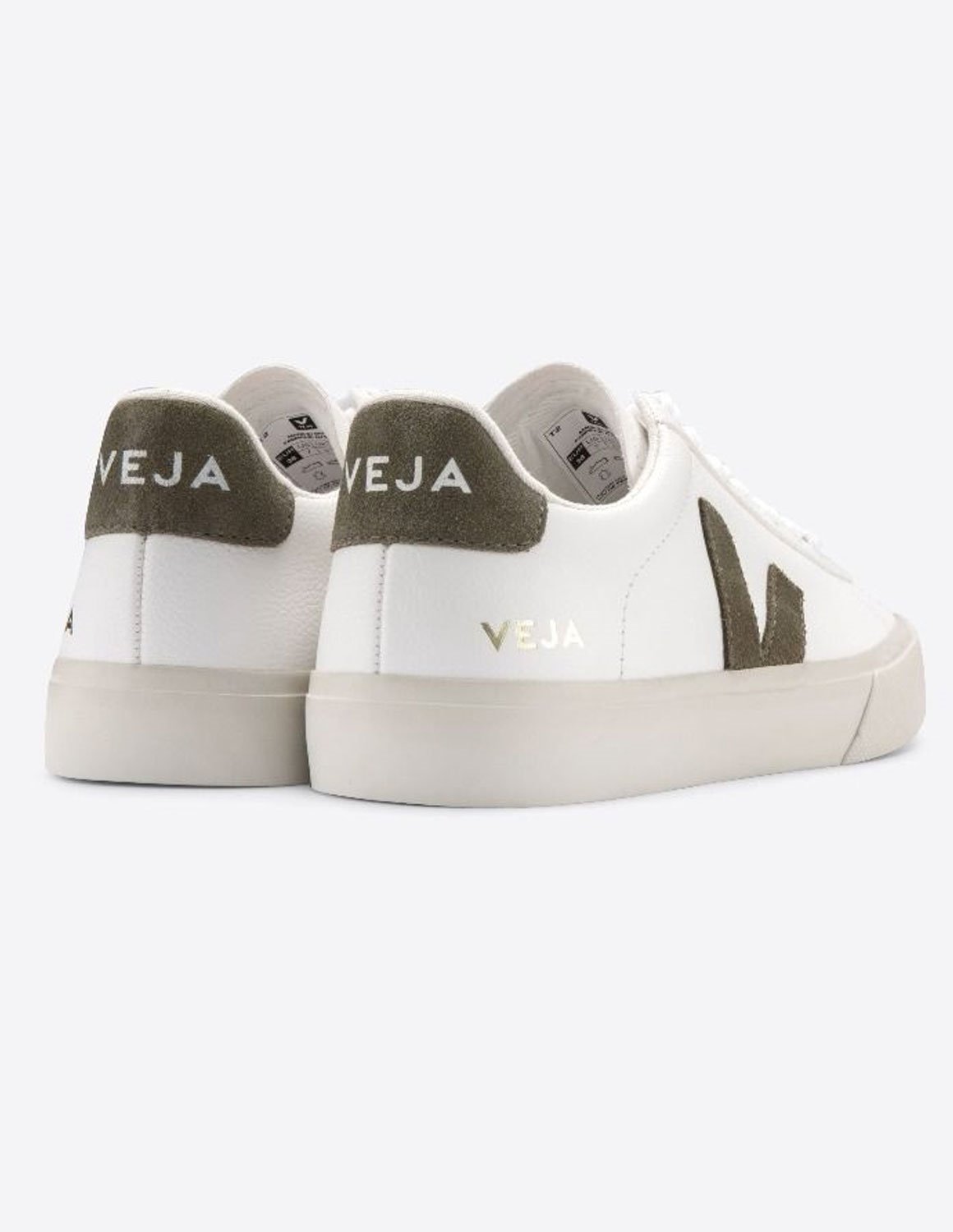 Veja Campo chromefree trainers - extra white khaki