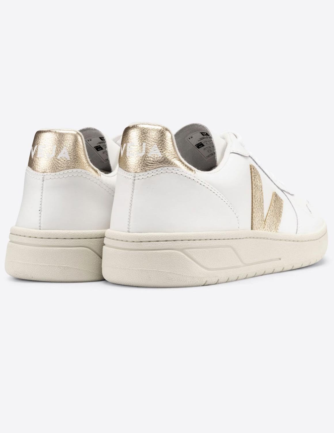 veja v10 leather white platine
