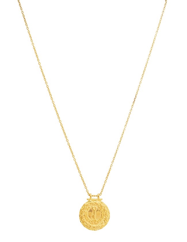 Une A Une CTKA key amor necklace - gold