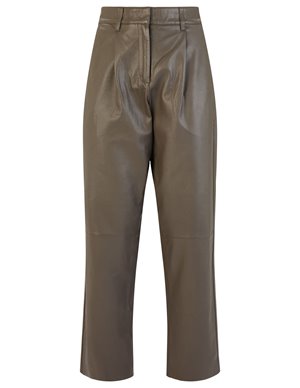 MDK iris leather trousers - bungee cord back
