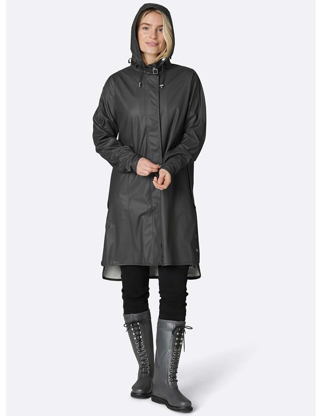 Ilse Jacobsen raincoat - dark shadow