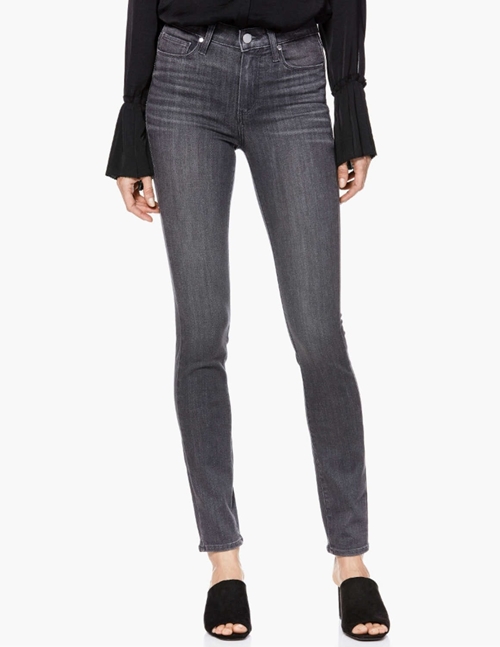 Paige Jeans hoxton ankle skinny jeans - grey peaks