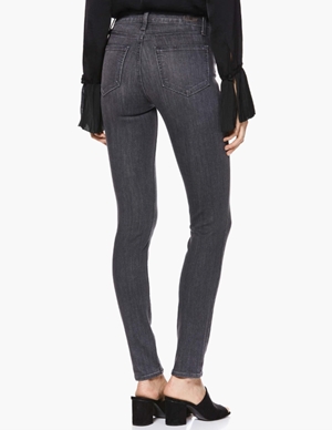 Paige Jeans hoxton ankle skinny jeans - grey peaks detail