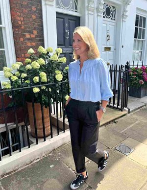 MDK Iris Leather Black Trousers side