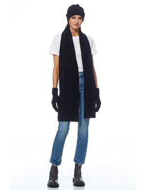 360 Cashmere the wrap - black side