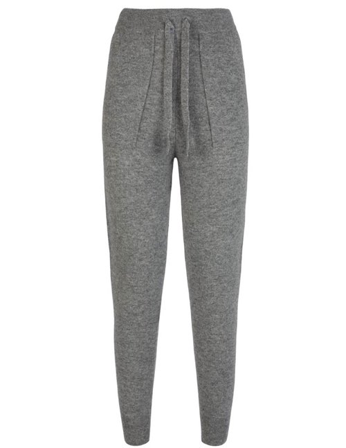Jumper 1234 patch cashmere joggers - grey