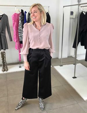 Custommade anelle trousers - anthracite black back