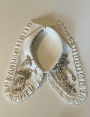 Claire Mischevani collar - ivory embellished back