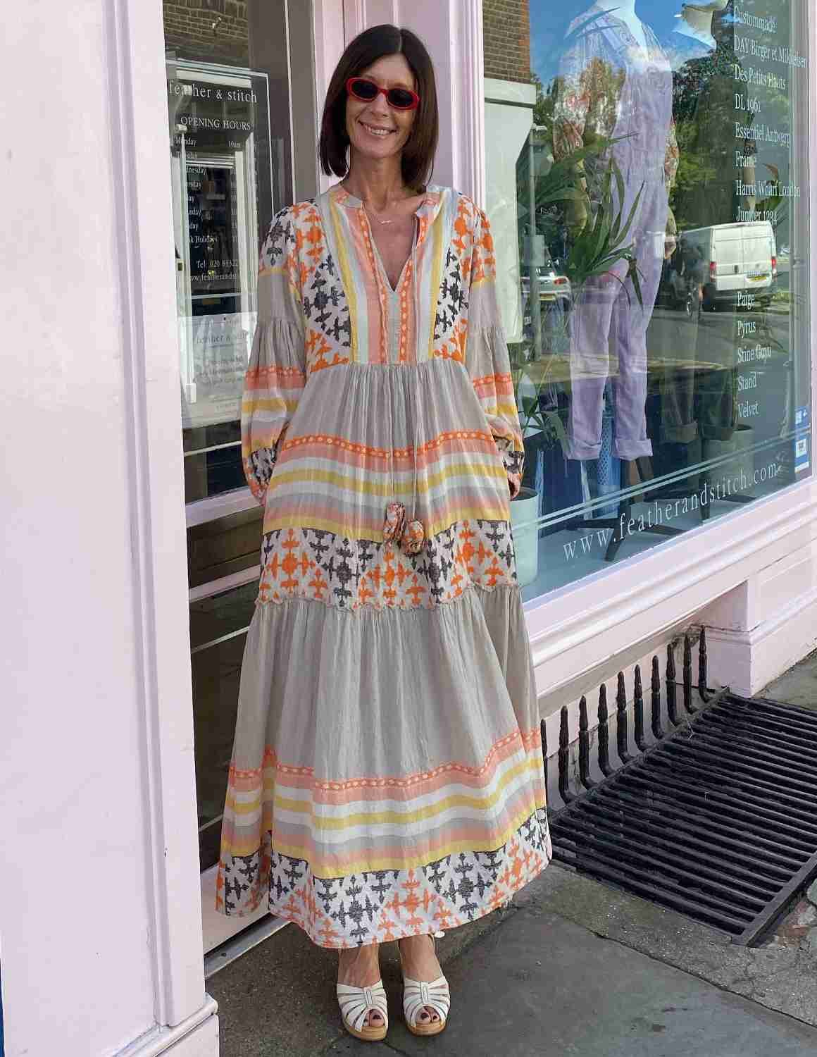 Pearl \u0026 Caviar Zakar Maxi Dress - grey