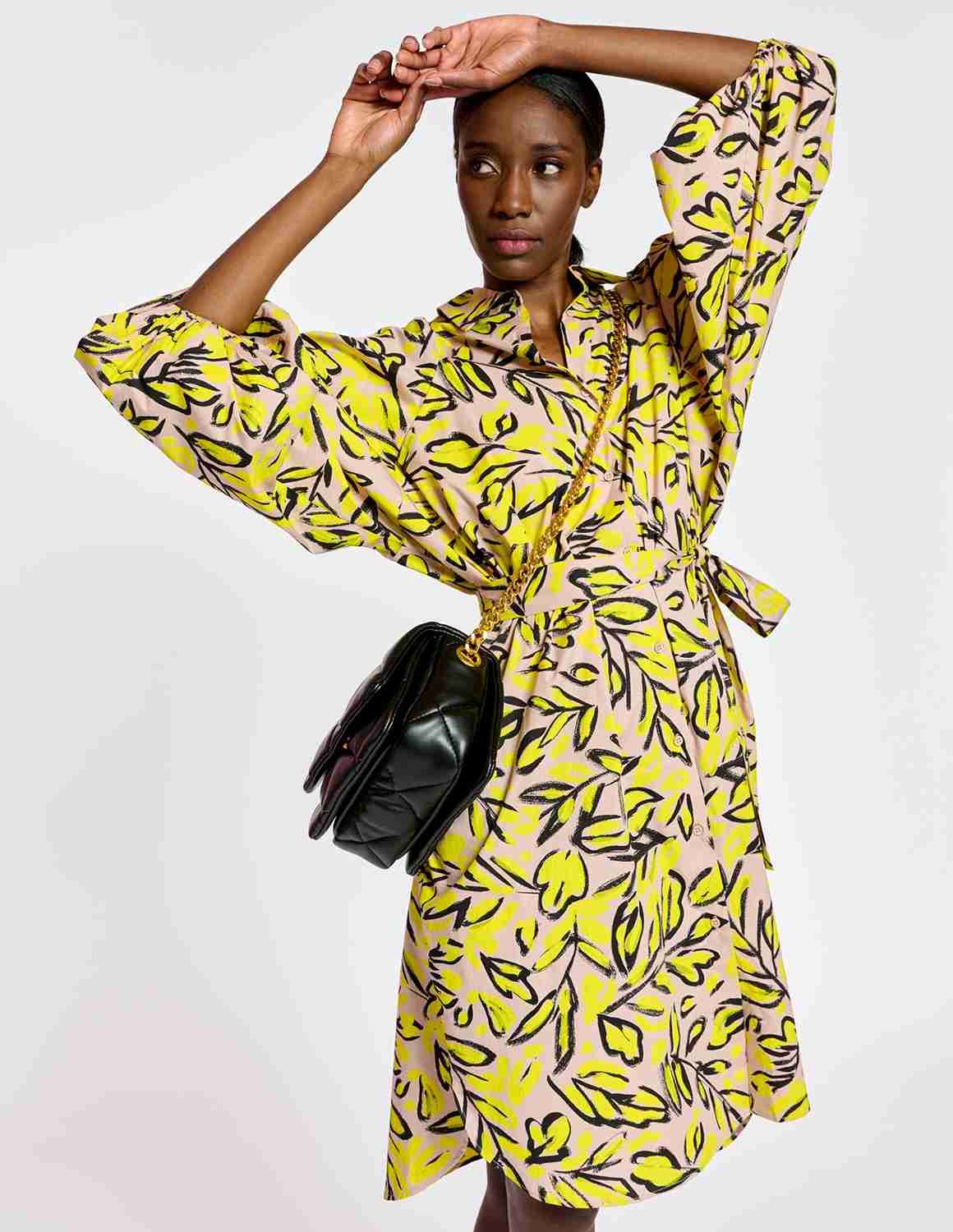 Essentiel Antwerp - Badger Dress - Yellow - Size Medium