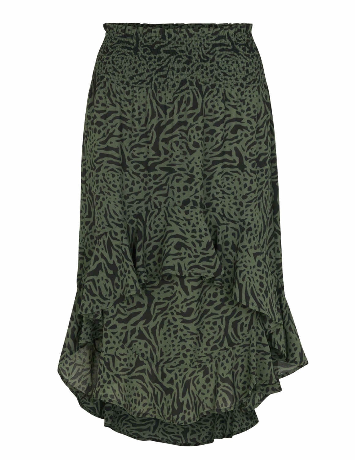 Munthe Espresso skirt - army green - Feather & Stitch
