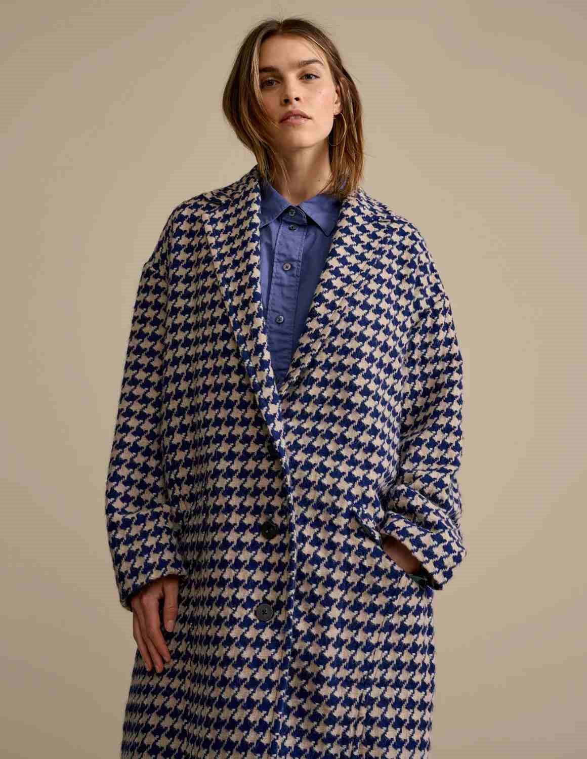 Bellerose Claire coat - cream/blue
