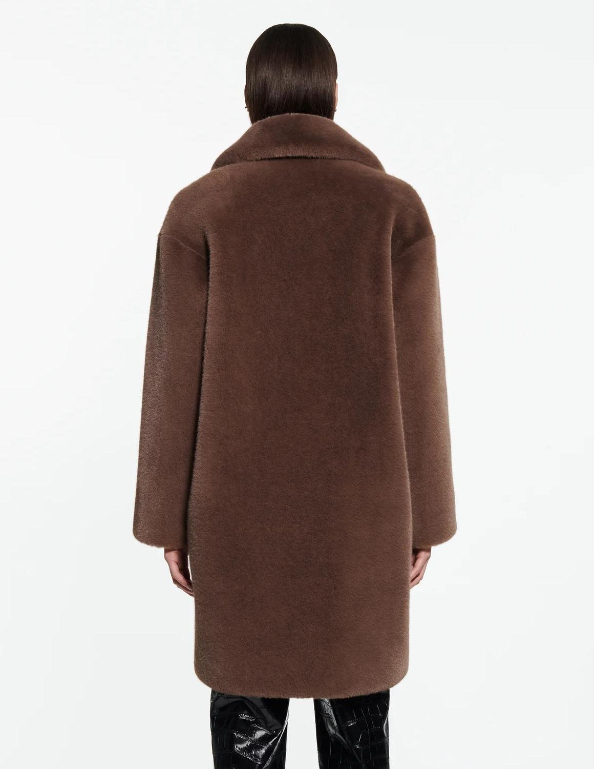 Stand Studio Camille cocoon coat - mole 