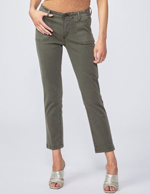 Paige Jeans mayslie straight jeans - vintage moss back