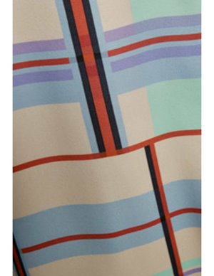 Gestuz ambina skirt - multi check detail