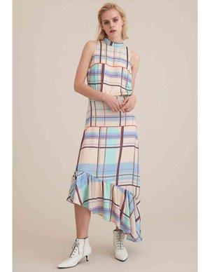Gestuz ambina skirt - multi check back