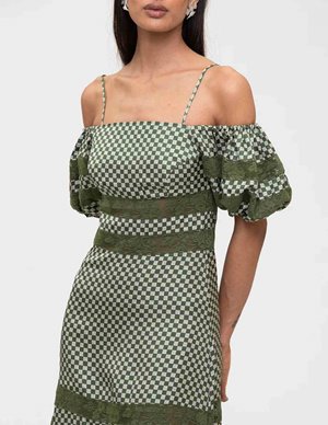 Shrimps Clothing freya dress - chive/cream model