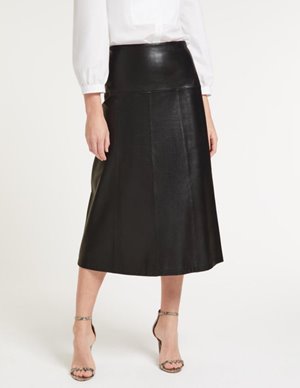 Cefinn tiana leather skirt - black back