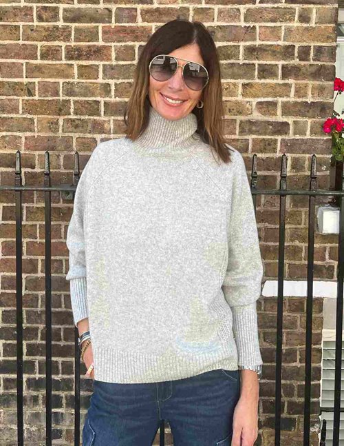 Des Petits Hauts Aramis roll neck jumper - grey