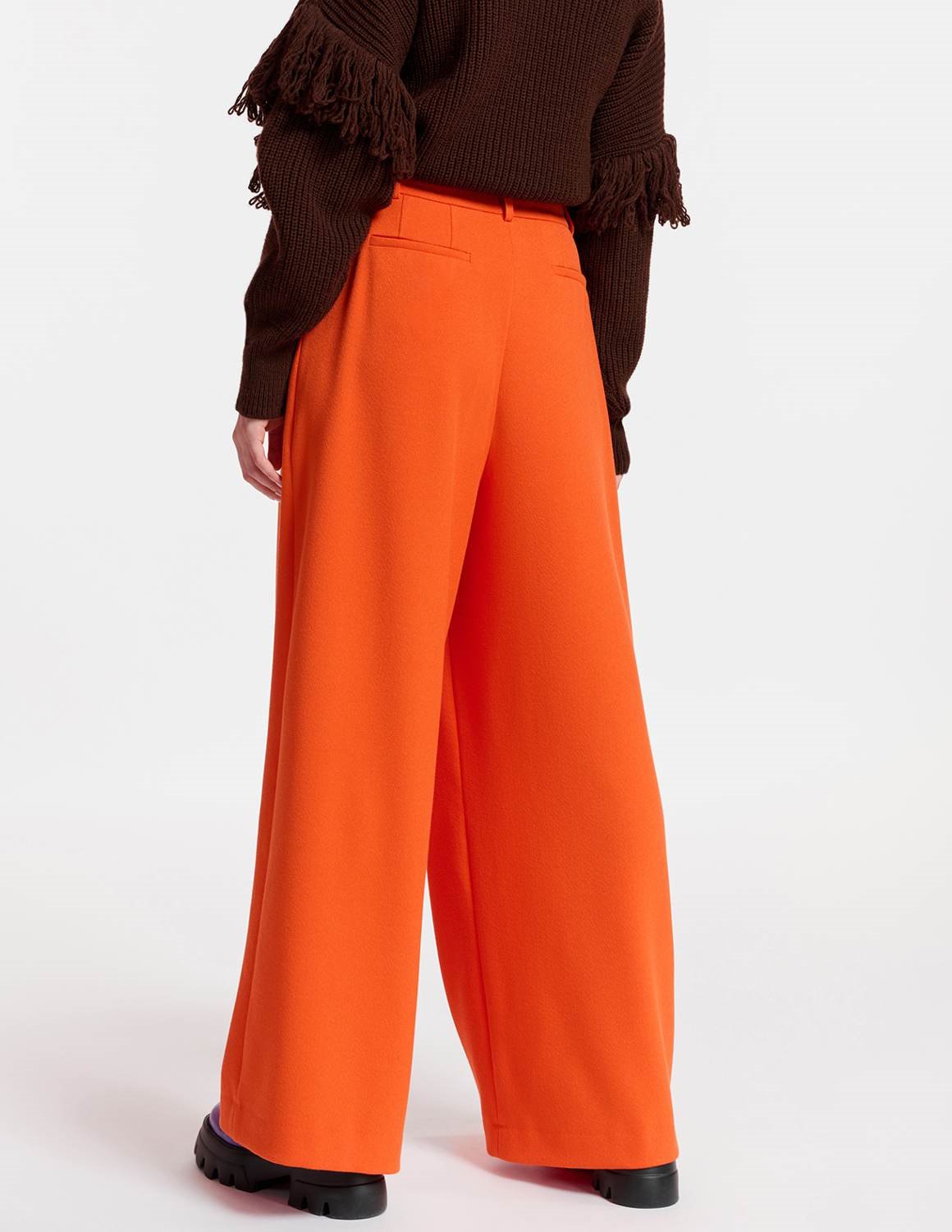 Essentiel Antwerp Employee wide leg pants - orange