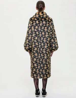 Shrimps Clothing luther coat - black/honey side