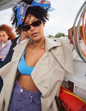 BRGN raindrop trench coat - sand model