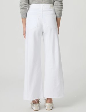 Paige Jeans anessa jeans - raw hem white detail