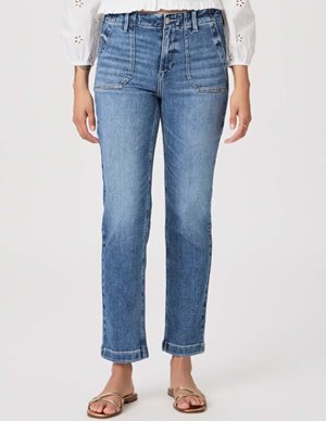 Paige Jeans mayslie straight jeans - rock show back