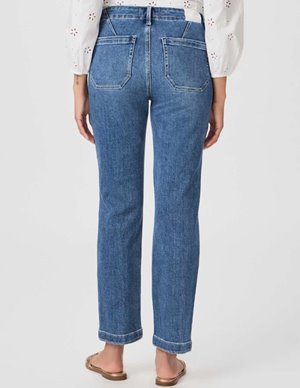 Paige Jeans mayslie straight jeans - rock show side