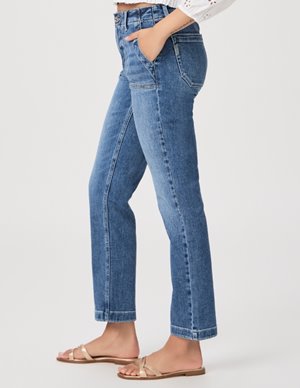Paige Jeans mayslie straight jeans - rock show detail