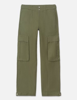 Frame wide leg cargo trousers side