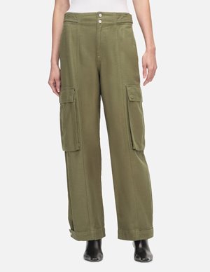 Frame wide leg cargo trousers back