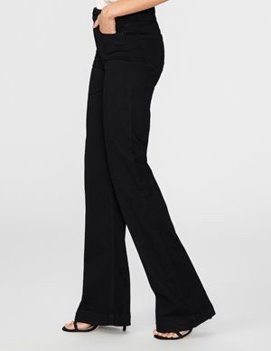 Paige Jeans leenah jeans - black shadow side