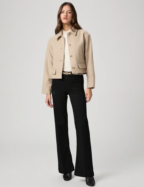 Paige Jeans Leenah Jeans - black shadow