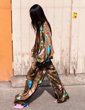 Essentiel Antwerp fault trousers - pine forest side