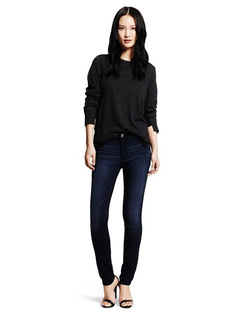 DL1961 Florence mid-rise skinny jeans - wooster / dark blue
