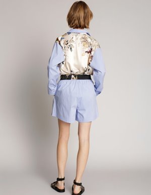 Munthe merci shorts - blue detail