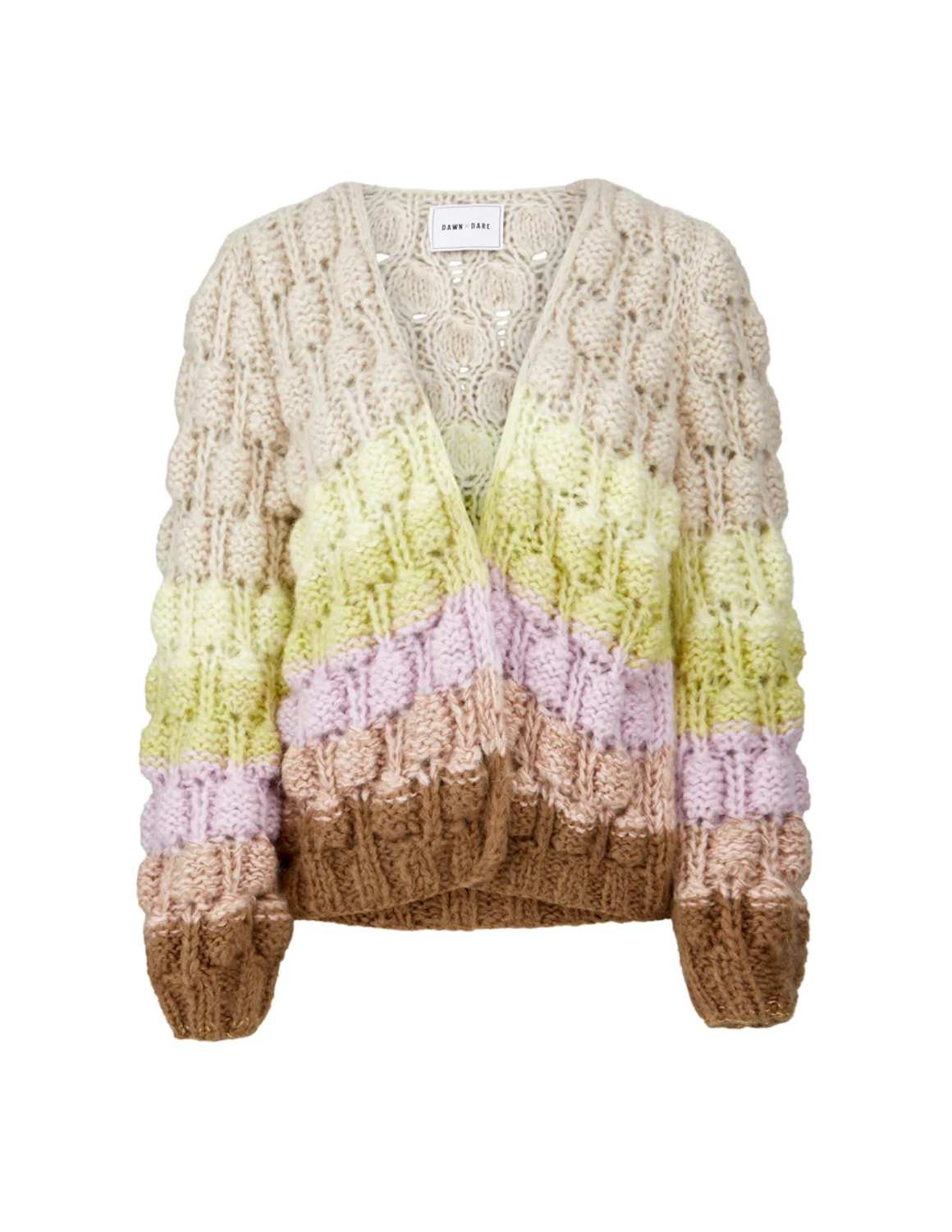 Dawn X Dare Arena Rainbow cardigan pastel multi