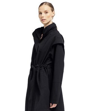 BRGN monsun coat - black side