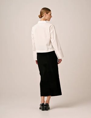 byTiMo corduroy pencil skirt - black side