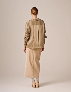 byTiMo corduroy pencil skirt - beige side